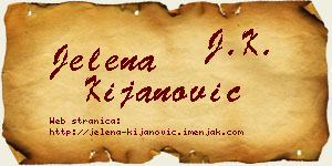Jelena Kijanović vizit kartica